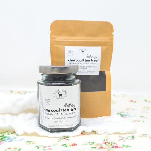 Charcoal + Tea Tree Botanical Clay Mask