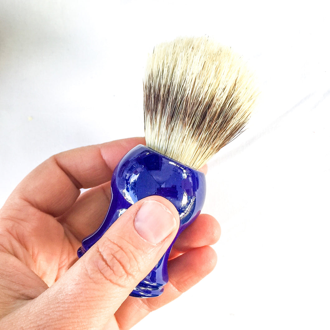 Shave Brush in Royal Blue